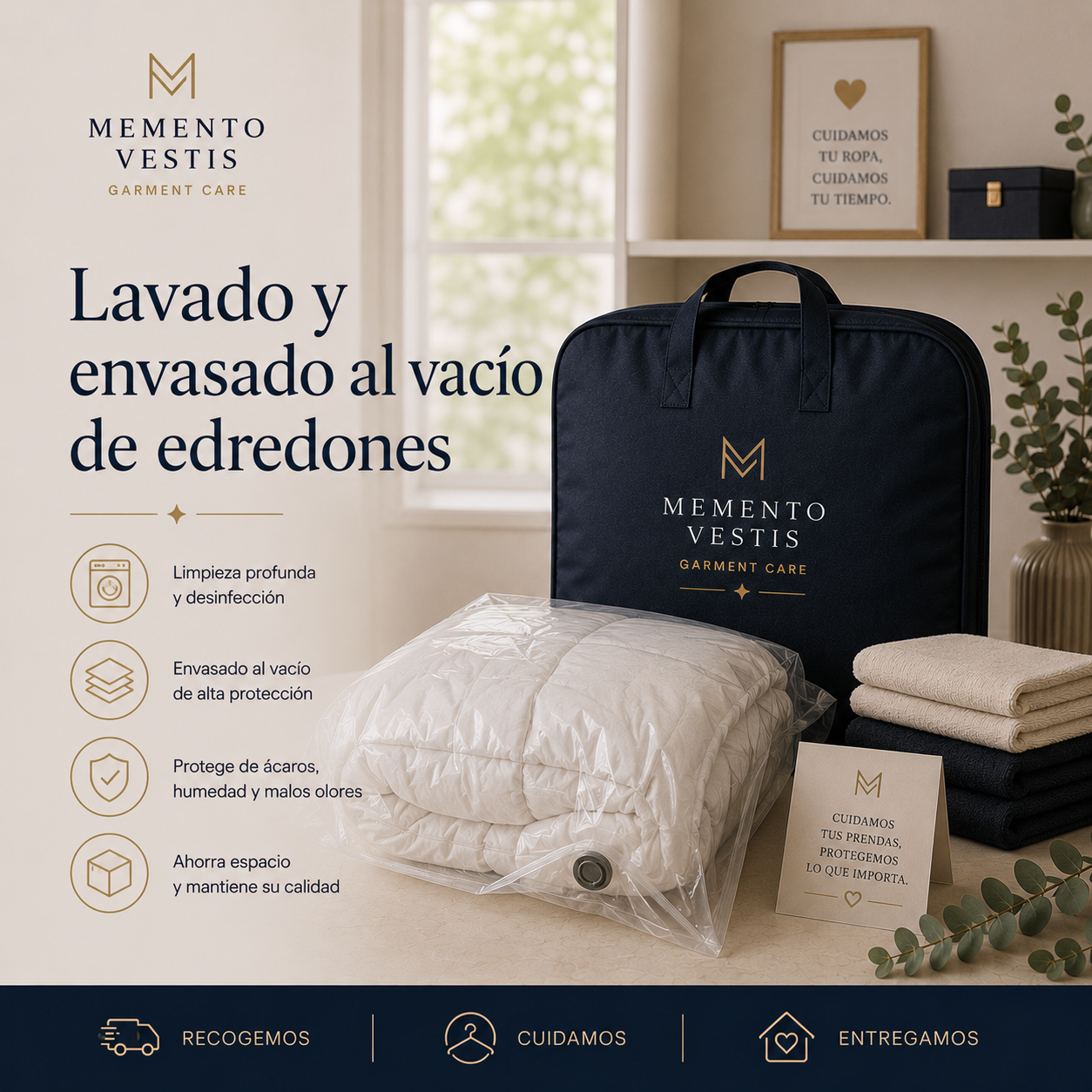 Cuidado de Edredón Servicio Costa