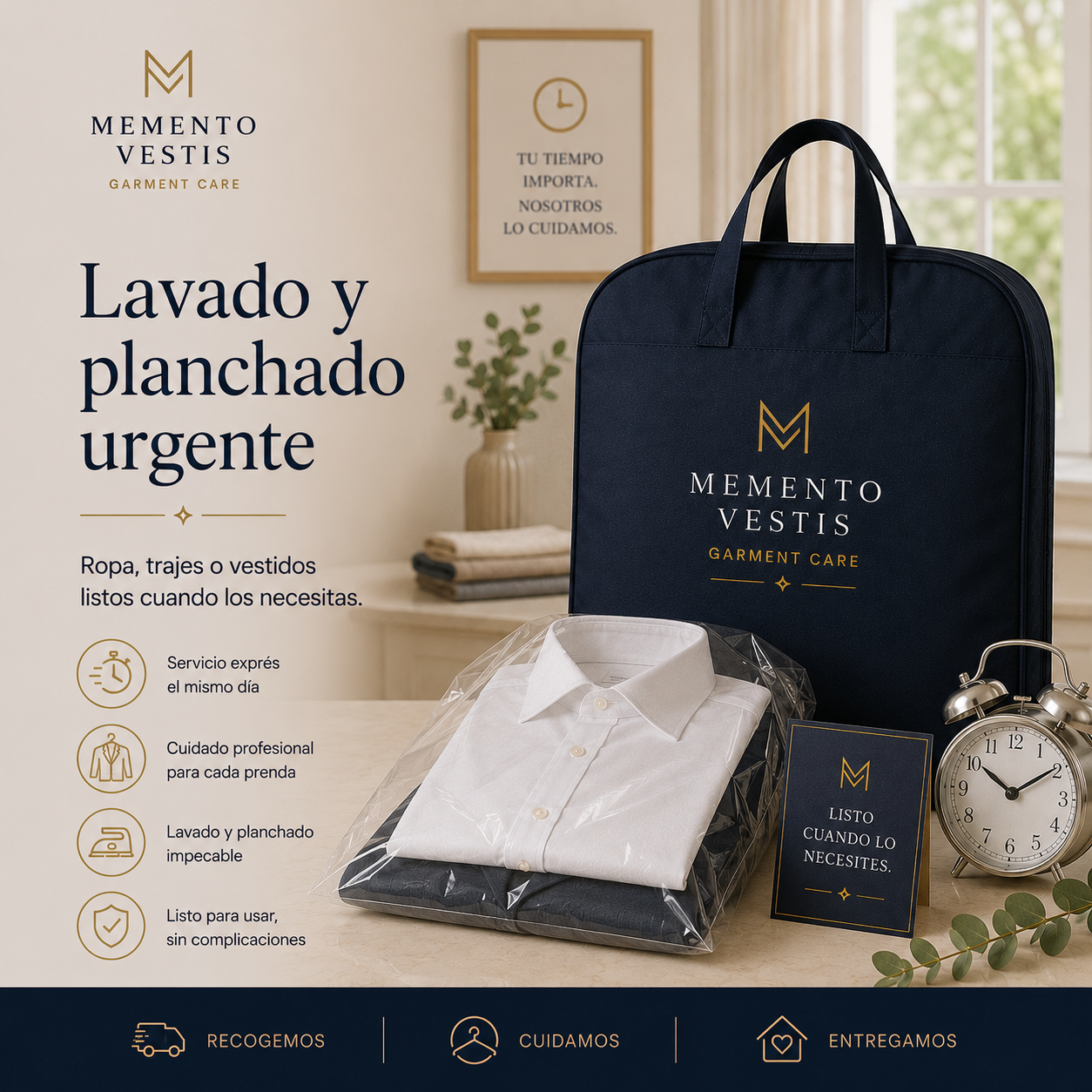 Servicio de lavandería de urgencia 12h